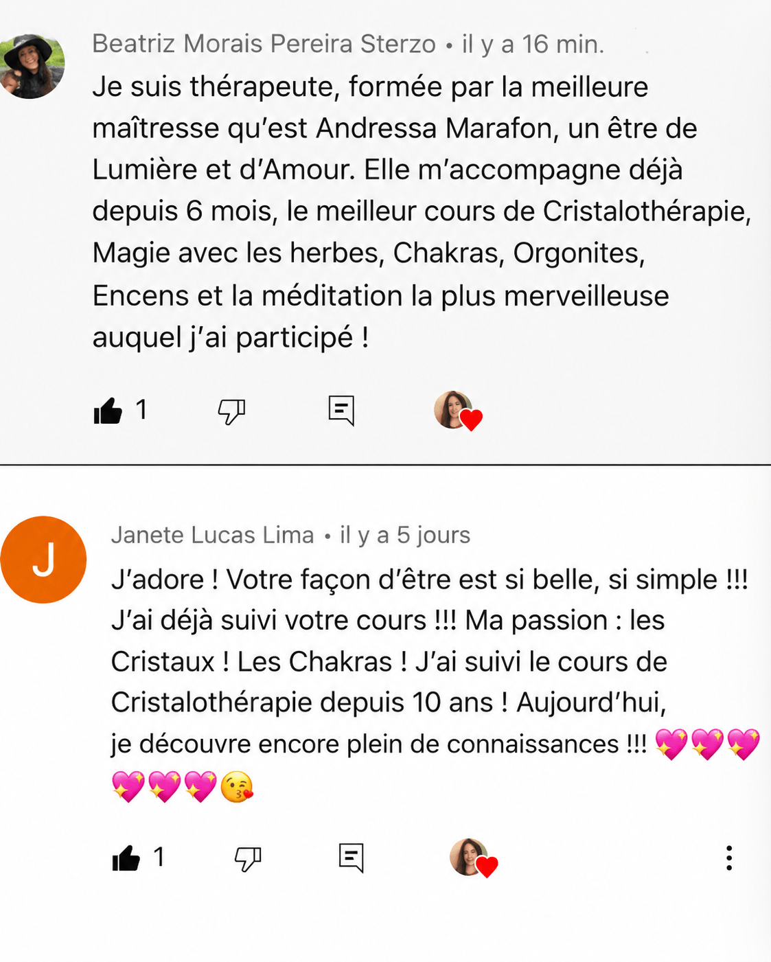 Témoignage d’élève